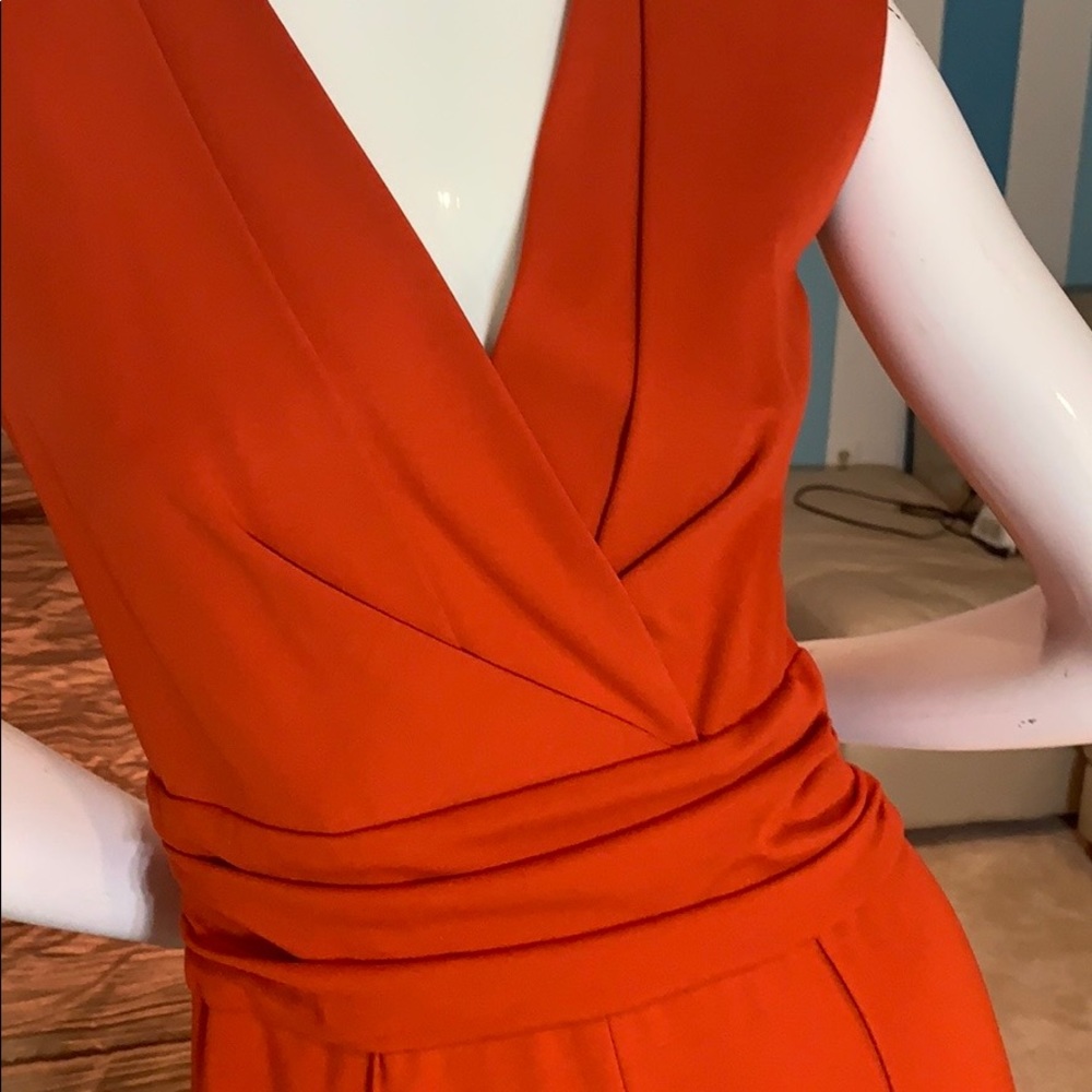 Escada jersey jumpsuit gorgeous rust color - Picture 2 of 6